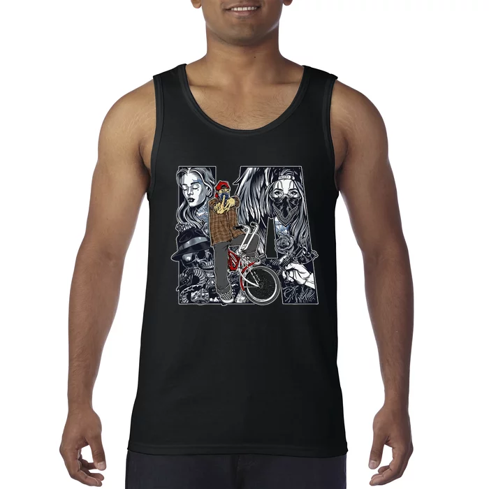 Lowrider Bike LA Chicano Cholo Los Angeles Lowrider Tank Top