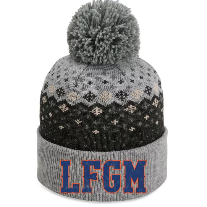 LFGM Baseball Lovers The Baniff Cuffed Pom Beanie