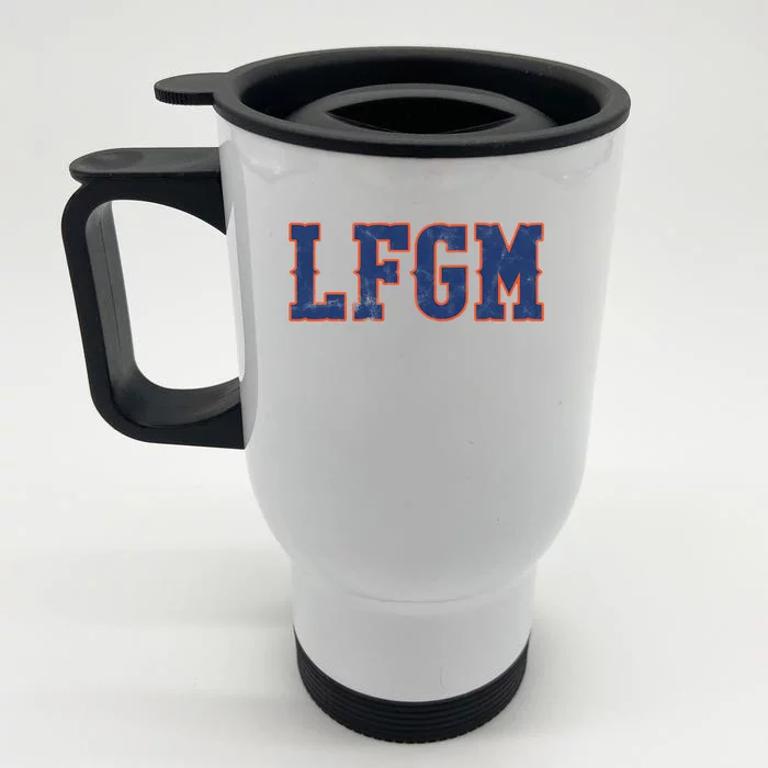 LFGM Baseball Lovers Front & Back Stainless Steel Travel Mug