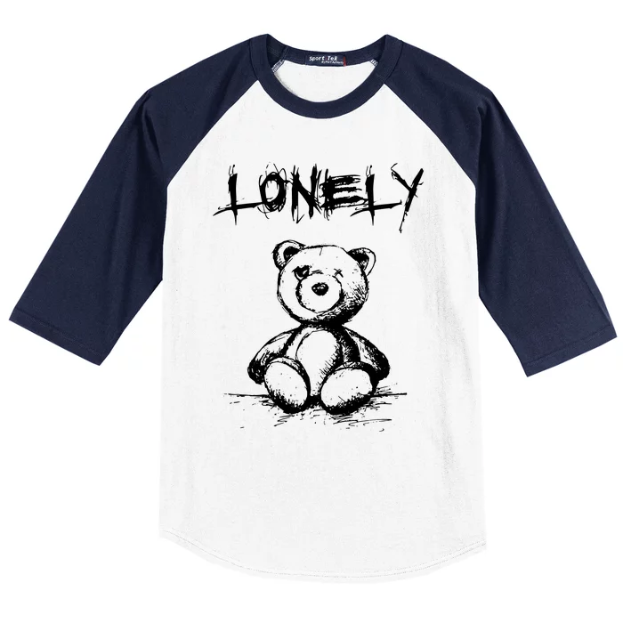 Lonely Bear Baseball Sleeve Shirt