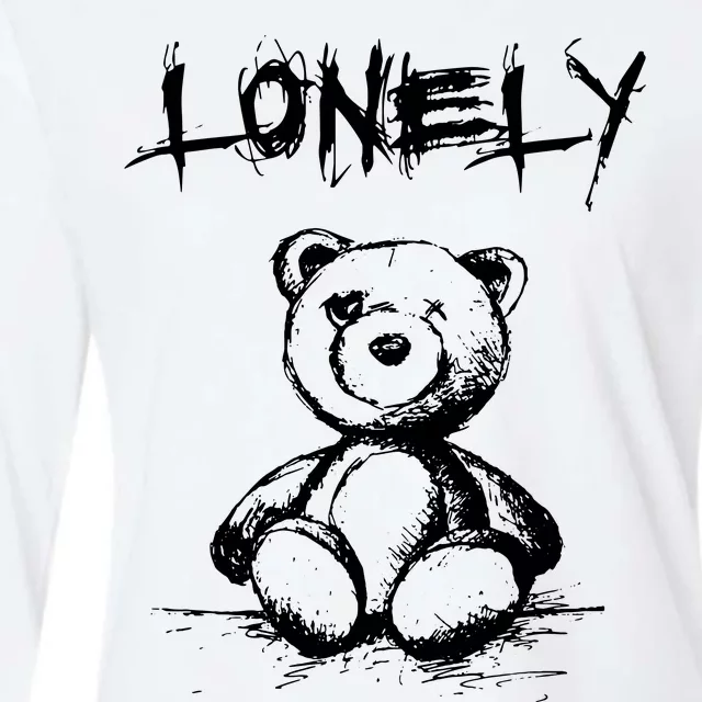 Lonely Bear Womens Cotton Relaxed Long Sleeve T-Shirt