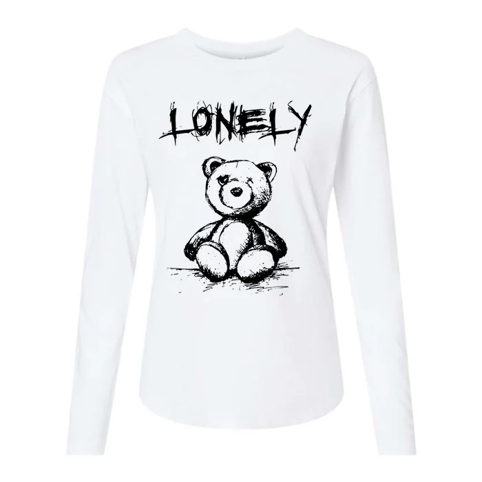 Lonely Bear Womens Cotton Relaxed Long Sleeve T-Shirt