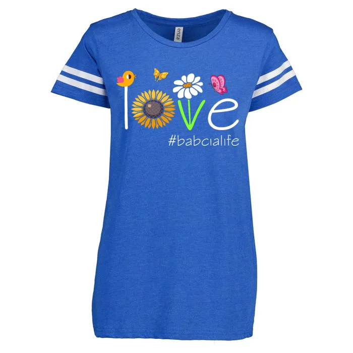 Love Babcia Life Cute Matching Family Enza Ladies Jersey Football T-Shirt