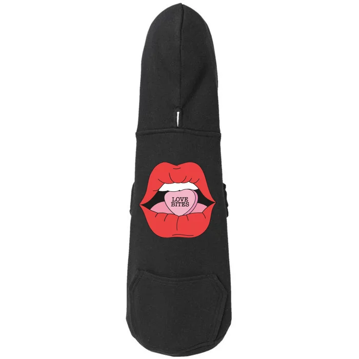 Love Bites Lip Graphic – Bold & Edgy Style Statement Doggie 3-End Fleece Hoodie