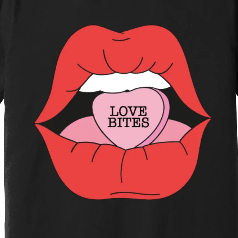 Love Bites Lip Graphic – Bold & Edgy Style Statement Premium T-Shirt