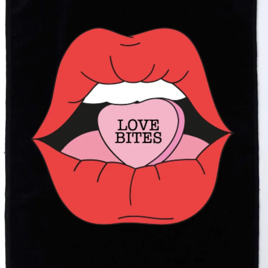 Love Bites Lip Graphic – Bold & Edgy Style Statement Platinum Collection Golf Towel