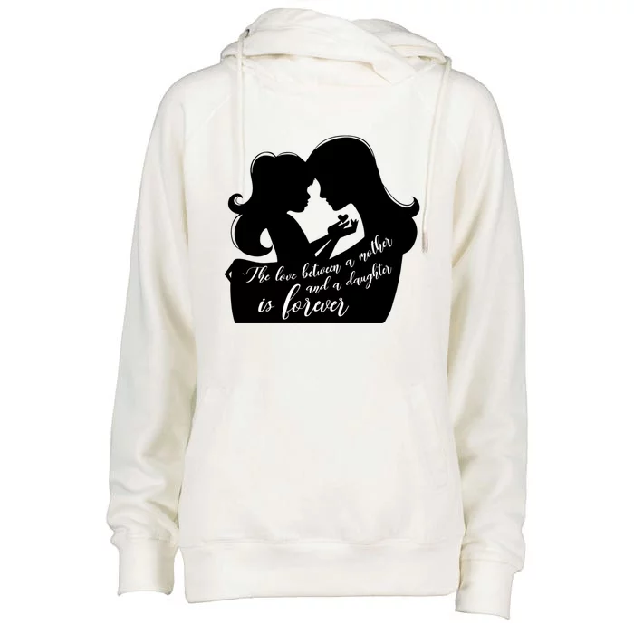 Love Between Mother And Daughter Is Forever Mother’s Day Gift Womens Funnel Neck Pullover Hood