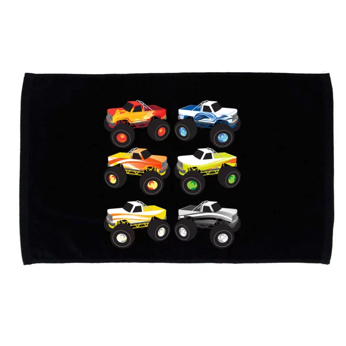 Little Boys Monster Trucks Pickup Truck Funny School Gift Microfiber Hand Towel