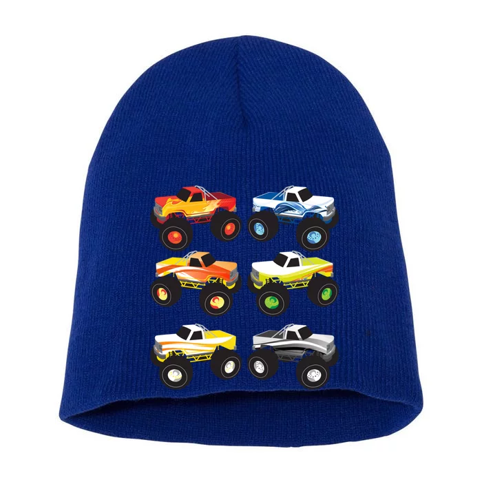 Little Boys Monster Trucks Pickup Truck Funny School Gift Short Acrylic Beanie