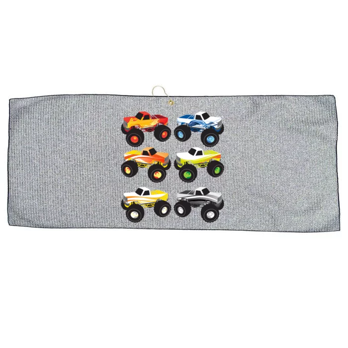 Little Boys Monster Trucks Pickup Truck Funny School Gift Large Microfiber Waffle Golf Towel