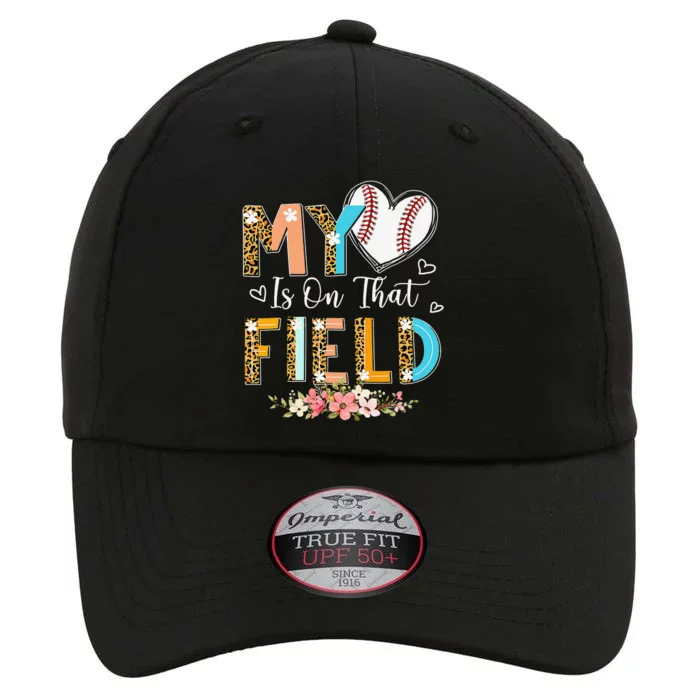 Leopard Baseball Mom My Heart Is On That Field Mother's Day The Original Performance Cap