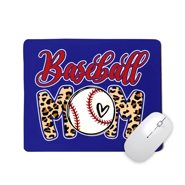 Leopard Baseball Mom Life Game Day Mama Mothers Day Gift Mousepad