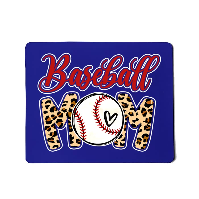 Leopard Baseball Mom Life Game Day Mama Mothers Day Gift Mousepad