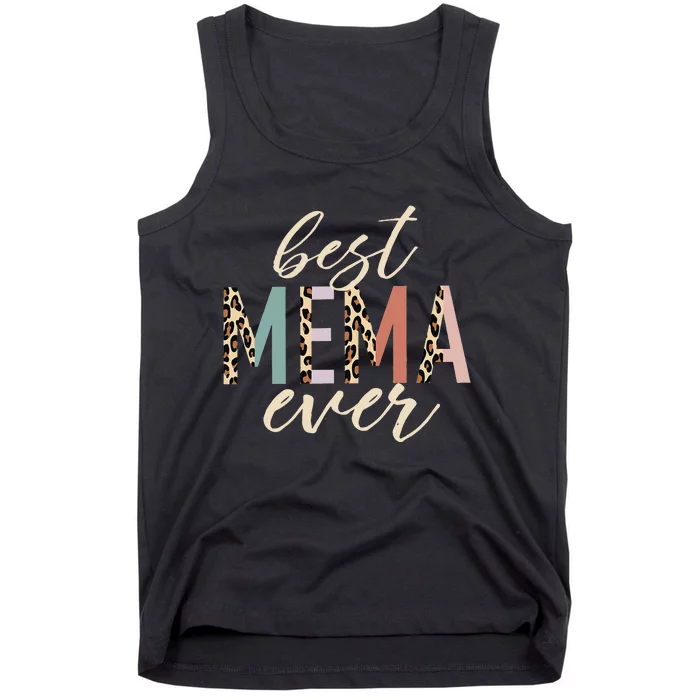 Leopard Best Mema Ever Gifts for Mothers Day Tank Top