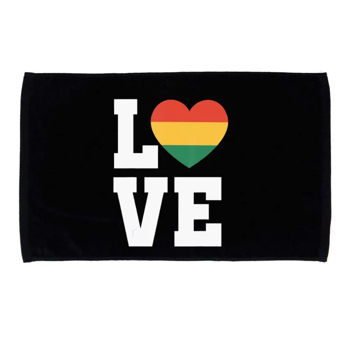 Love Black Month History Pride African American Celebration Microfiber Hand Towel