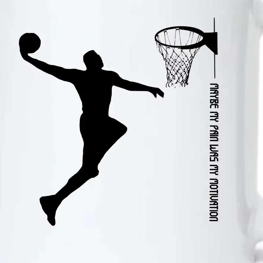 Maybe My Pain Was My Motivation Basketball Quote Lebron Black Color Changing Mug