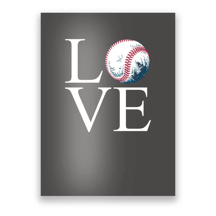 Love Baseball Mom Poster