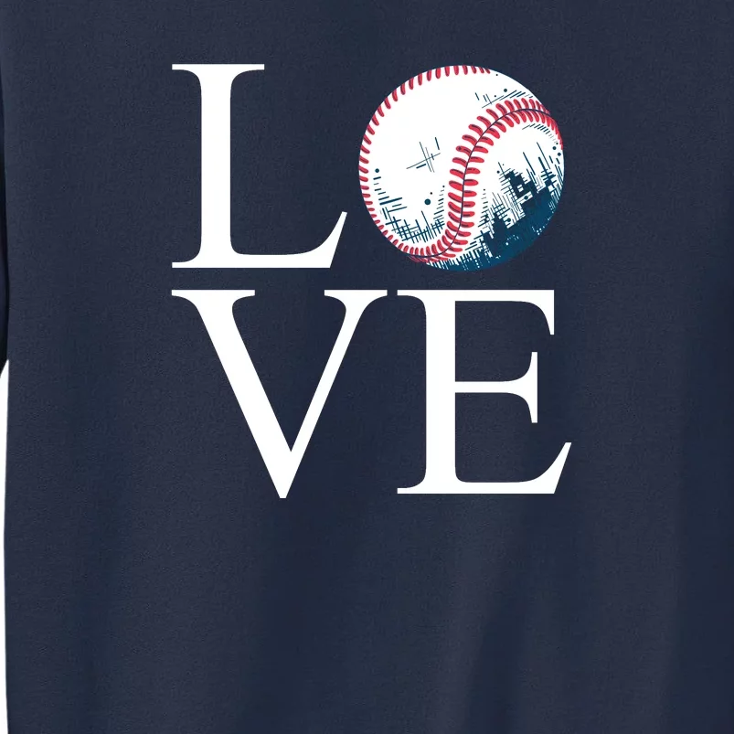 Love Baseball Mom Sweatshirt