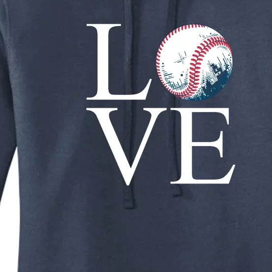 Love Baseball Mom Women's Pullover Hoodie