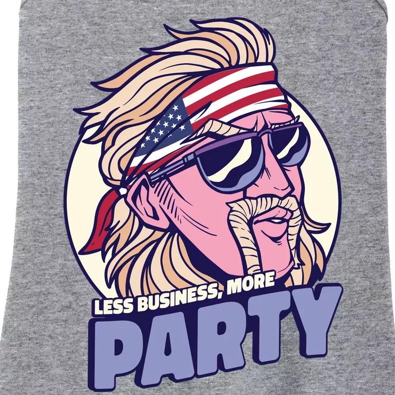 Less Business More Party 4th Of July USA Ladies Essential Tank