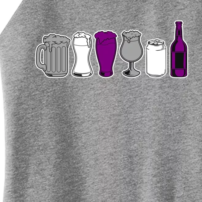 Lgbtq Beer Mug Queer Asexual Pride Celebrate Diversity Funny Gift Women’s Perfect Tri Rocker Tank