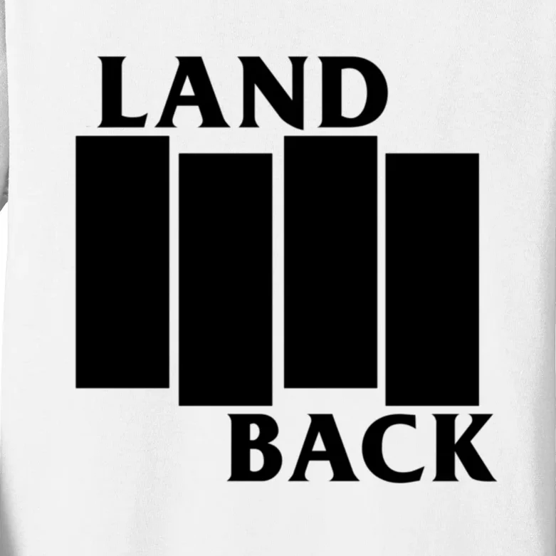 Land Back Movement, Native American LandBack Kids Long Sleeve Shirt