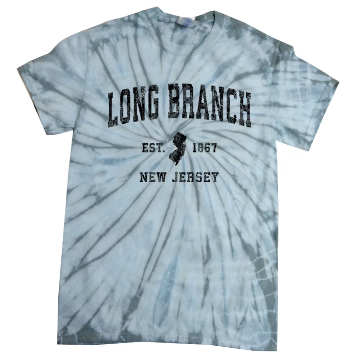 Long Branch New Jersey Nj Vintage Athletic Sports Tie-Dye T-Shirt