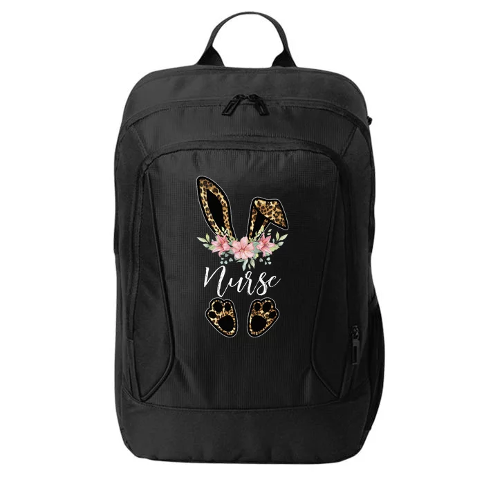 Leopard Bunny Nurse Happy Easter Day Nurse Life City Backpack