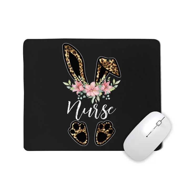 Leopard Bunny Nurse Happy Easter Day Nurse Life Mousepad