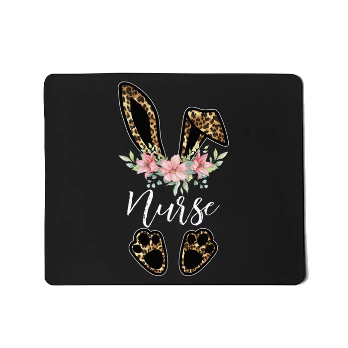 Leopard Bunny Nurse Happy Easter Day Nurse Life Mousepad