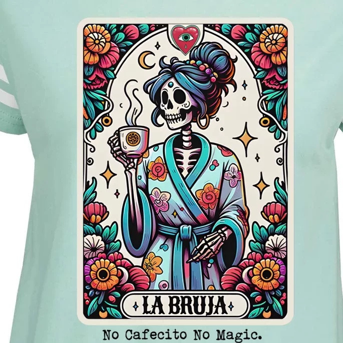 La Bruja No Cafecito No Magic Skeleton Women Enza Ladies Jersey Football T-Shirt