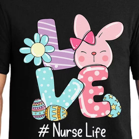 Love Bunny Nurse Life Easter Day Cute Bunny Nurse Life Pajama Set