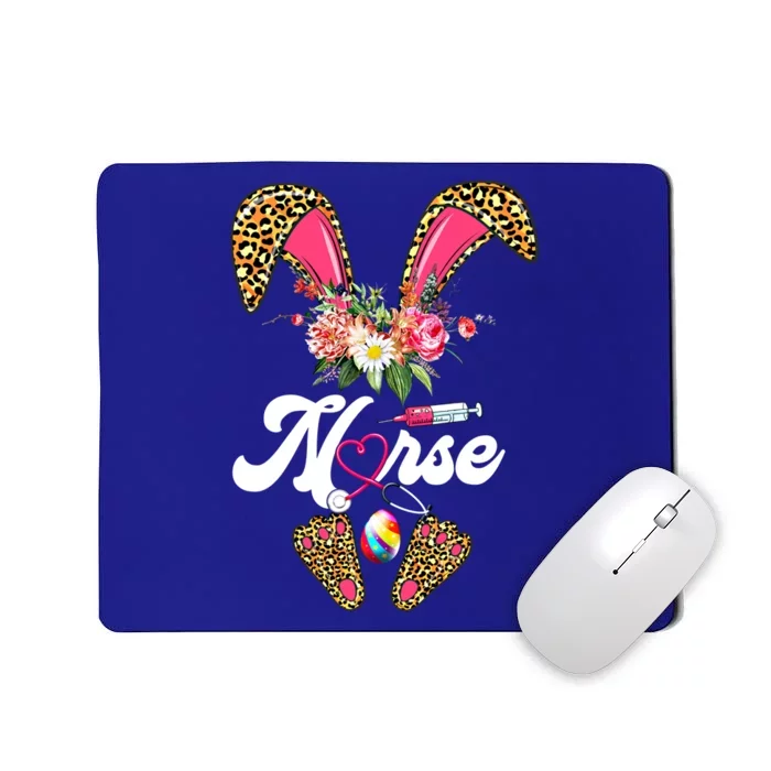 Leopard Bunny Nurse Happy Easter Day Nurse Life Nursing Gift Mousepad