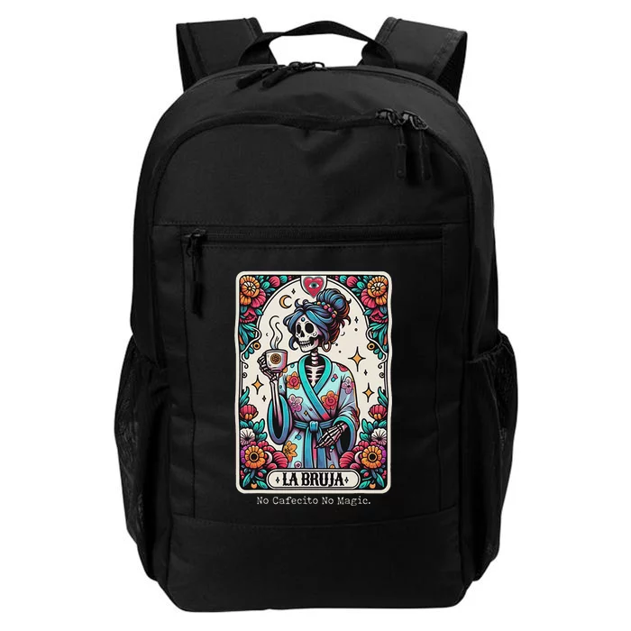 La Bruja No Cafecito No Magic Skeleton Daily Commute Backpack