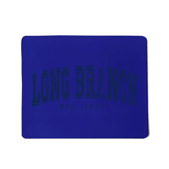 Long Branch New Jersey Vintage Retro Us City State Travel Gift Mousepad