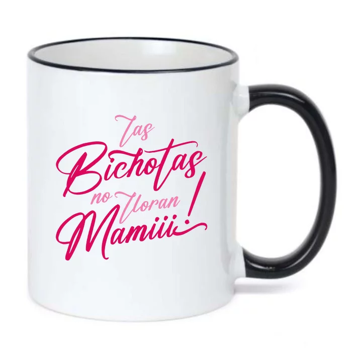 Las Bichotas No Lloran Mami Black Color Changing Mug