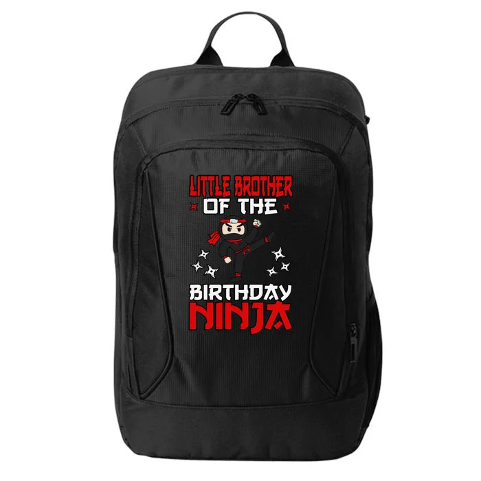 Little Brother Of The Birthday Ninja Shinobi Themed BDay City Backpack