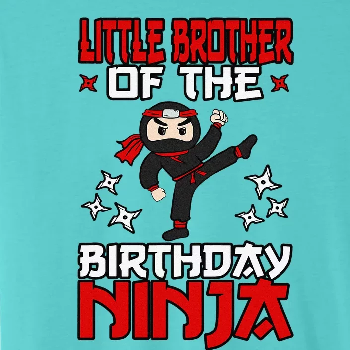 Little Brother Of The Birthday Ninja Shinobi Themed BDay ChromaSoft Performance T-Shirt