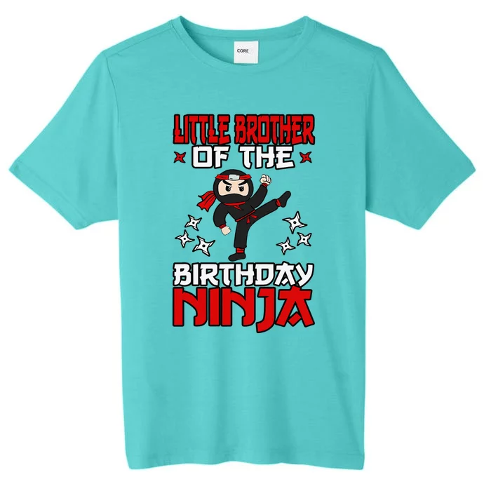 Little Brother Of The Birthday Ninja Shinobi Themed BDay ChromaSoft Performance T-Shirt