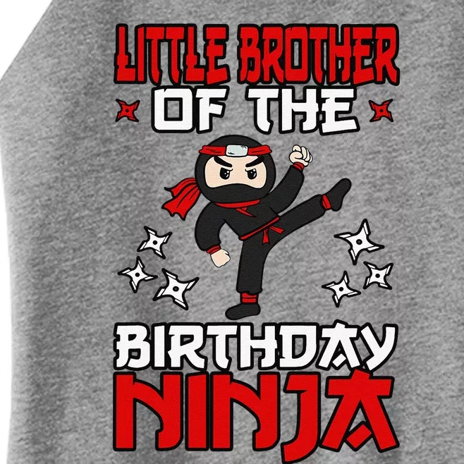 Little Brother Of The Birthday Ninja Shinobi Themed BDay Women’s Perfect Tri Rocker Tank