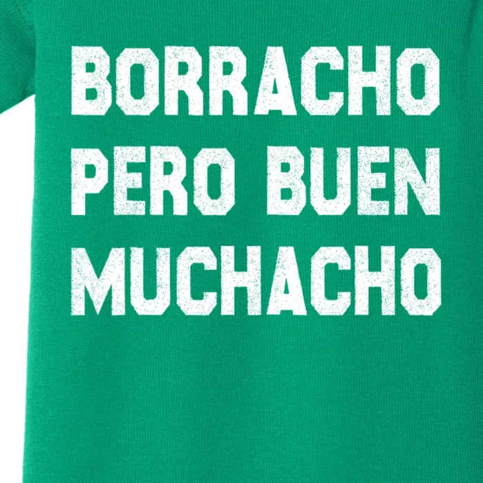 Latino Borracho Pero Buen Muchacho Funny Vintage Baby Bodysuit