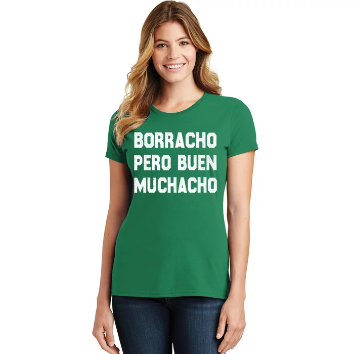 Latino Borracho Pero Buen Muchacho Funny Vintage Women's T-Shirt