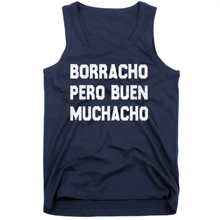 Latino Borracho Pero Buen Muchacho Funny Vintage Tank Top