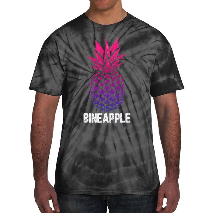 LGBTQ BiSexual Pineapple Tropical Summer Cool Pride Gifts Tie-Dye T-Shirt