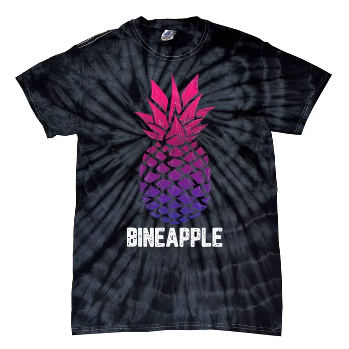 LGBTQ BiSexual Pineapple Tropical Summer Cool Pride Gifts Tie-Dye T-Shirt