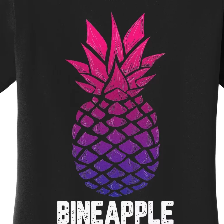 LGBTQ BiSexual Pineapple Tropical Summer Cool Pride Gifts Women's T-Shirt