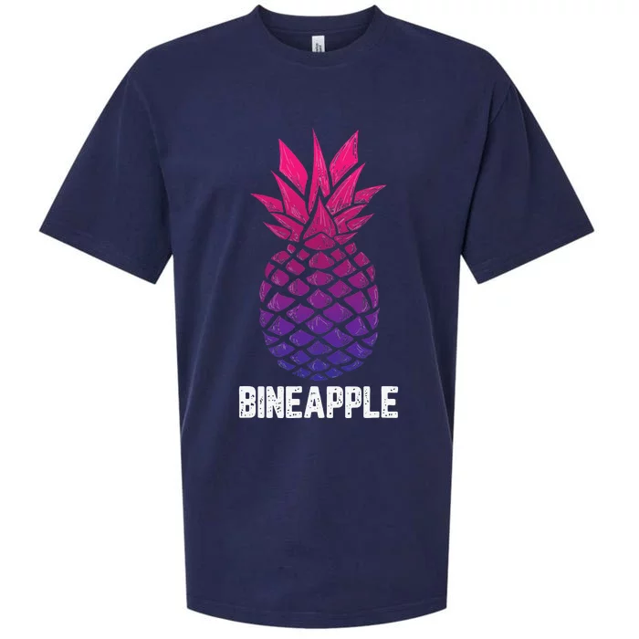 LGBTQ BiSexual Pineapple Tropical Summer Cool Pride Gifts Sueded Cloud Jersey T-Shirt