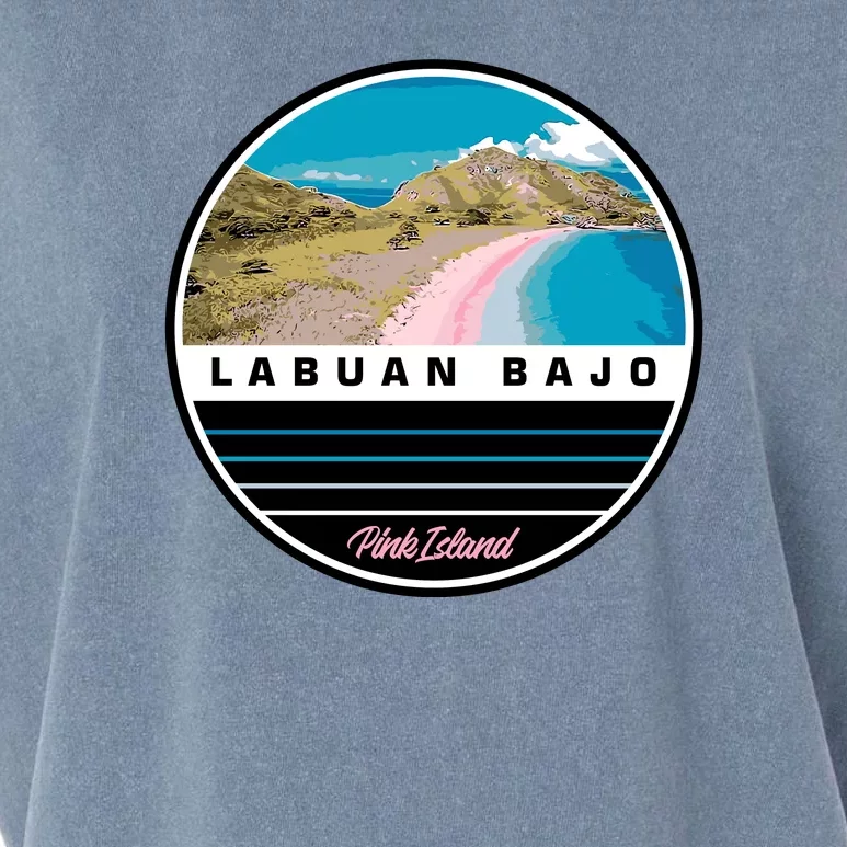 Labuan Bajo Pink Island Garment-Dyed Women's Muscle Tee