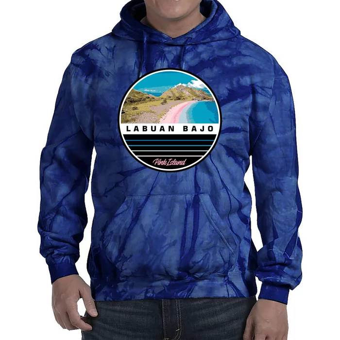 Labuan Bajo Pink Island Tie Dye Hoodie