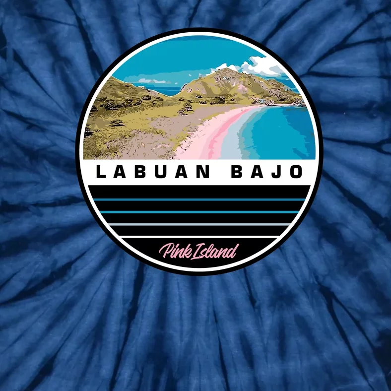 Labuan Bajo Pink Island Tie-Dye T-Shirt